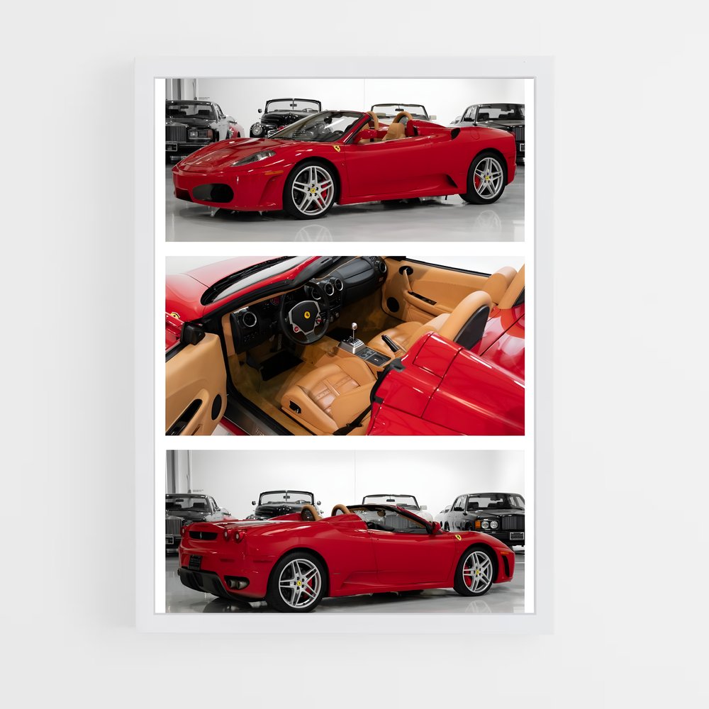 Poster Ferrari F430 Spider (vue 3)